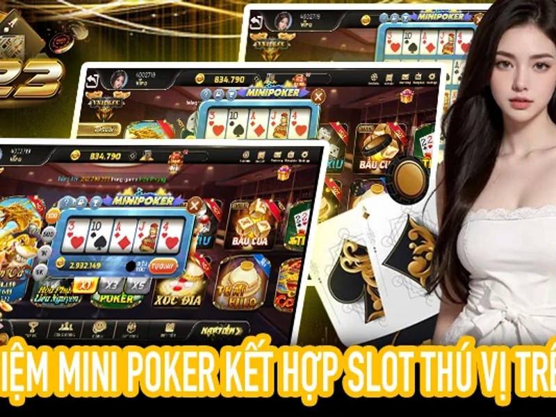 Bàn chơi Baccarat tại nohu65 với những lá bài và chip cược.